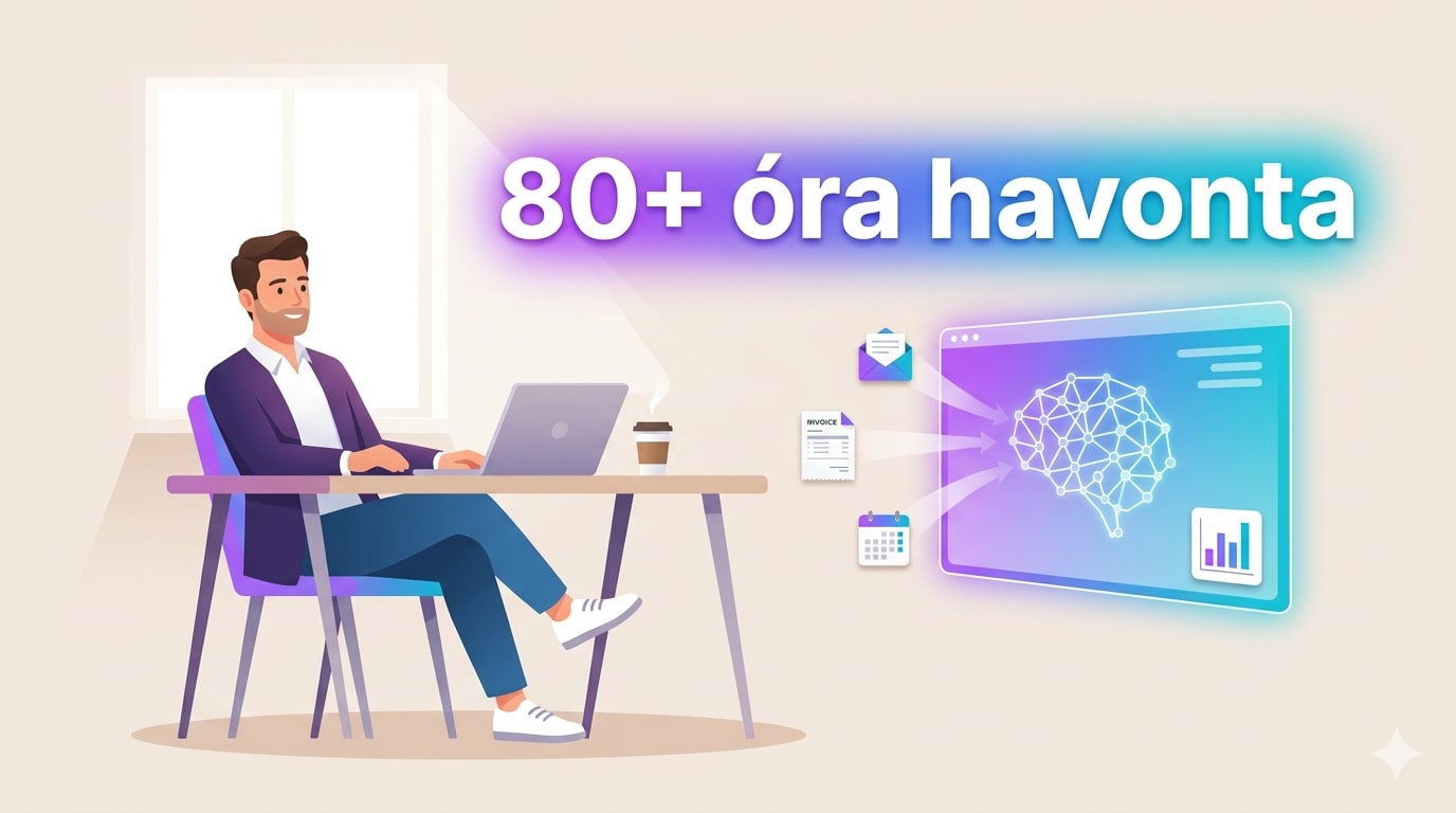 Hogyan spórolj havi 80+ órát AI munkatárssal: KKV vezetők útmutatója